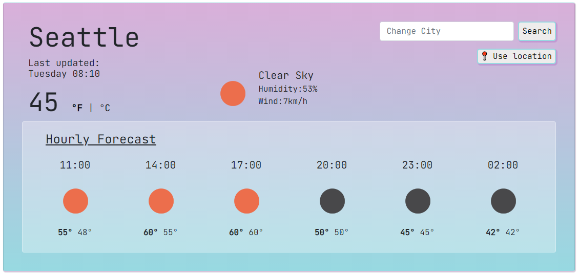 weather application